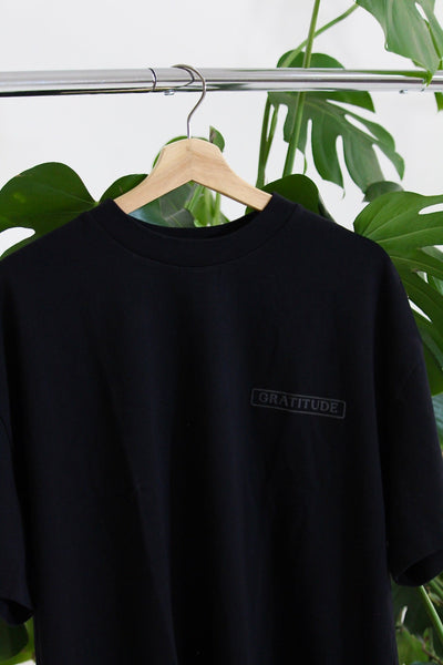 Define Gratitude Tee - Dark Matter (Black) – Grateful Wear Quarterly